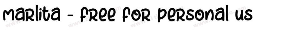 marlita - free for personal use字体转换